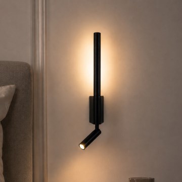 BRILAGI - LED стенен точков аплик VIXON, LED/3W/230V + LED/5W, черен, CRI 90