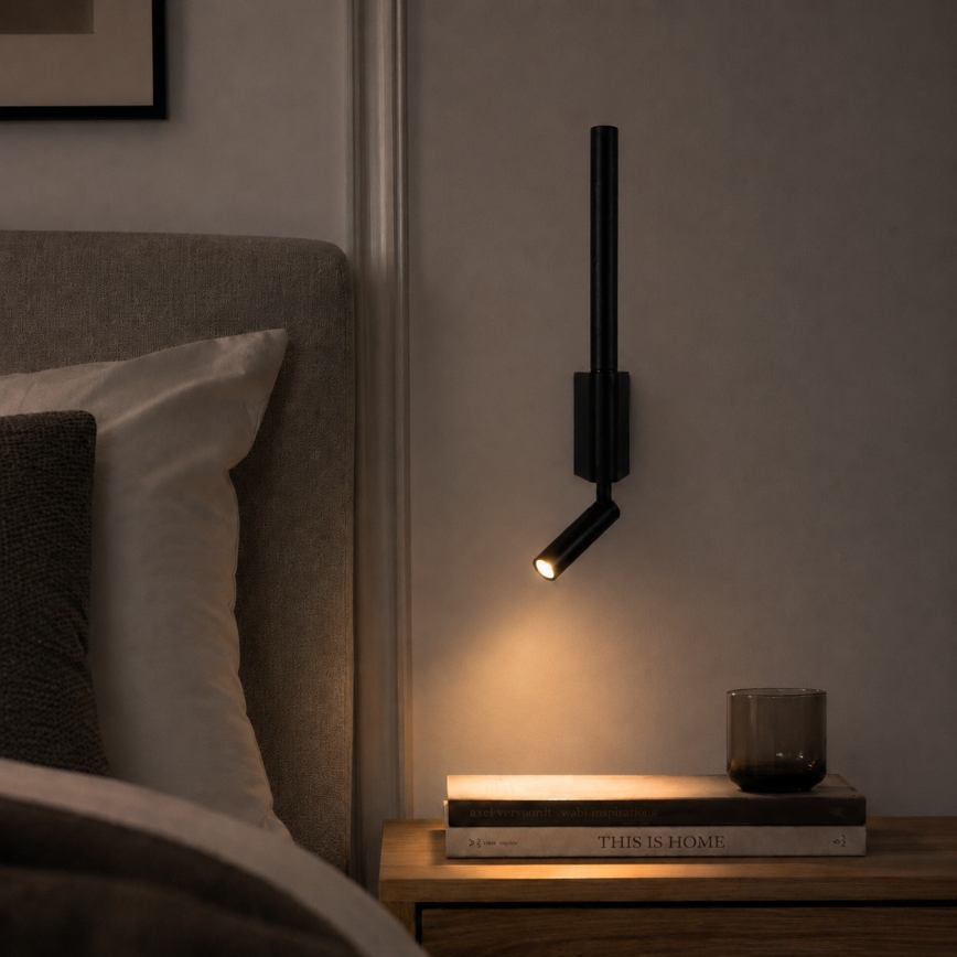 BRILAGI - LED стенен точков аплик VIXON, LED/3W/230V + LED/5W, черен, CRI 90