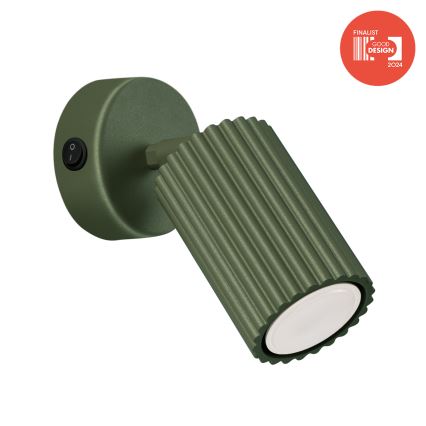 Brilagi - LED стенен точков осветител CRESTO 1xGU10/10W/230V зелен