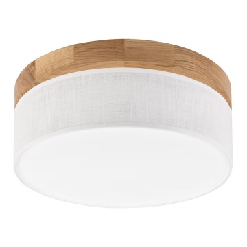 Brilagi - LED Стенна лампа BELLADONNA LED/20W/230V Ø 30 см бяла/дъб