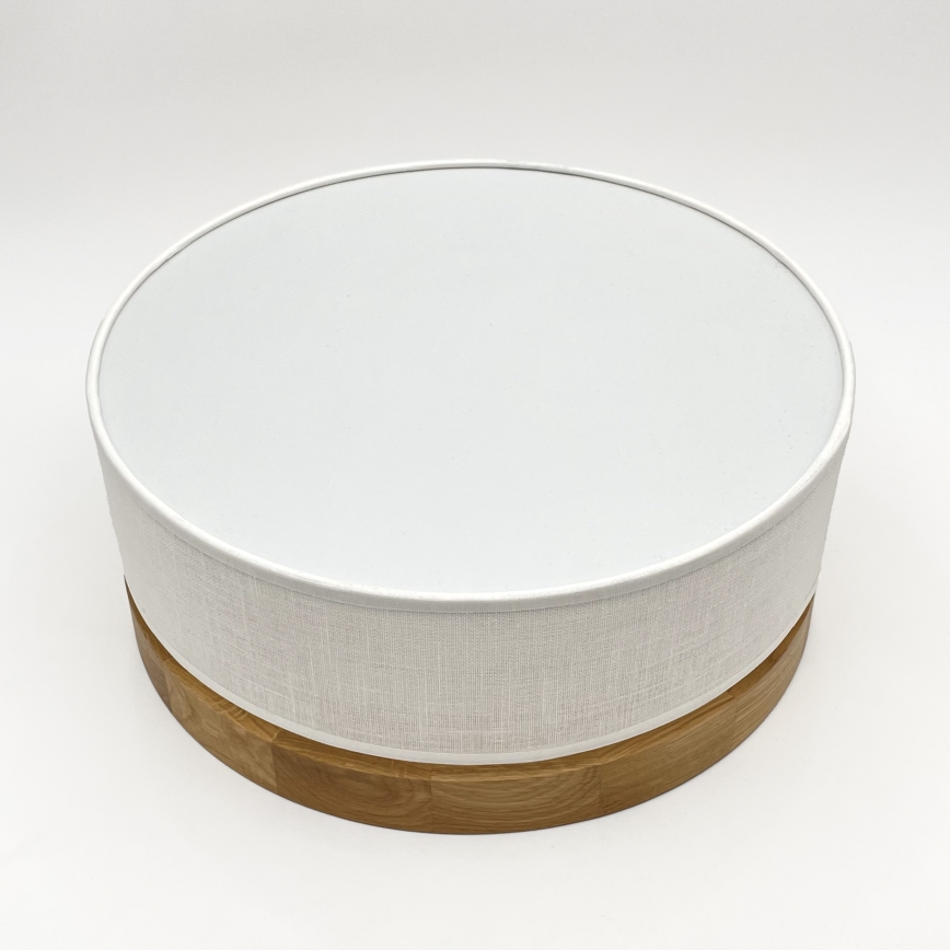 Brilagi - LED Стенна лампа BELLADONNA LED/20W/230V Ø 30 см бяла/дъб