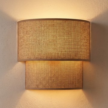Brilagi - LED стенна лампа BOHO ECO 1xE27/10W/230V бежова