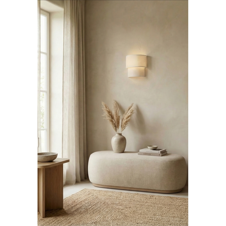 Brilagi - LED стенна лампа BOHO ECO 1xE27/10W/230V кремава