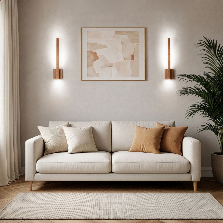 BRILAGI - LED стенна лампа GARDALINE LED/90W/230V 60 см дъб