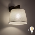 BRILAGI - LED стенна лампа LATTE 1xE27/15W/230V бор/бял