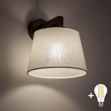 BRILAGI - LED стенна лампа LATTE 1xE27/15W/230V бор/бял