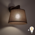 BRILAGI - LED стенна лампа LATTE 1xE27/15W/230V бор/кафяв