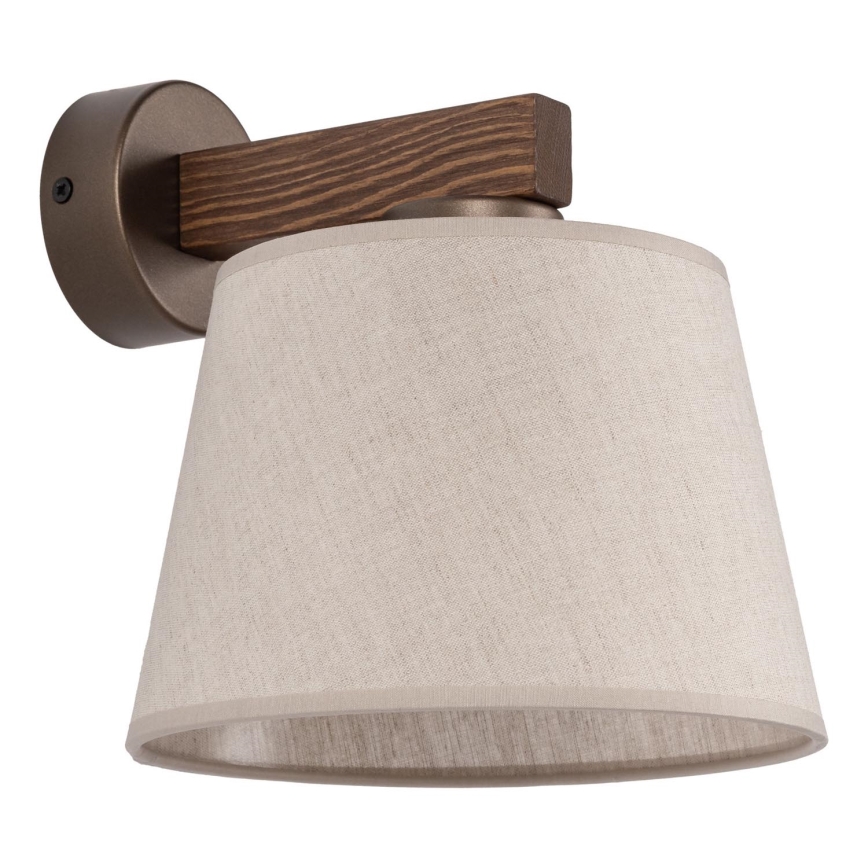 BRILAGI - LED стенна лампа LATTE 1xE27/15W/230V борова/бежова