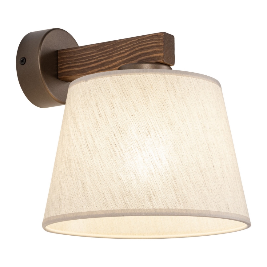 BRILAGI - LED стенна лампа LATTE 1xE27/15W/230V борова/бежова