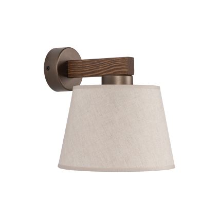 BRILAGI - LED стенна лампа LATTE 1xE27/15W/230V борова/бежова