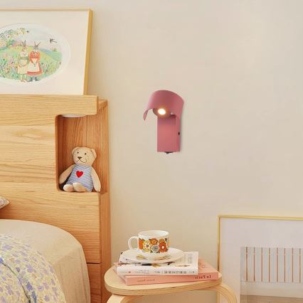 Brilagi - LED стенна лампа VASTO LED/3W/230V розова