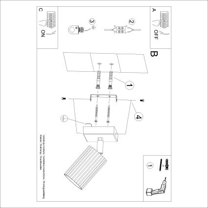 Brilagi - LED стенна точкова лампа CRESTO 1xGU10/10W/230V червена
