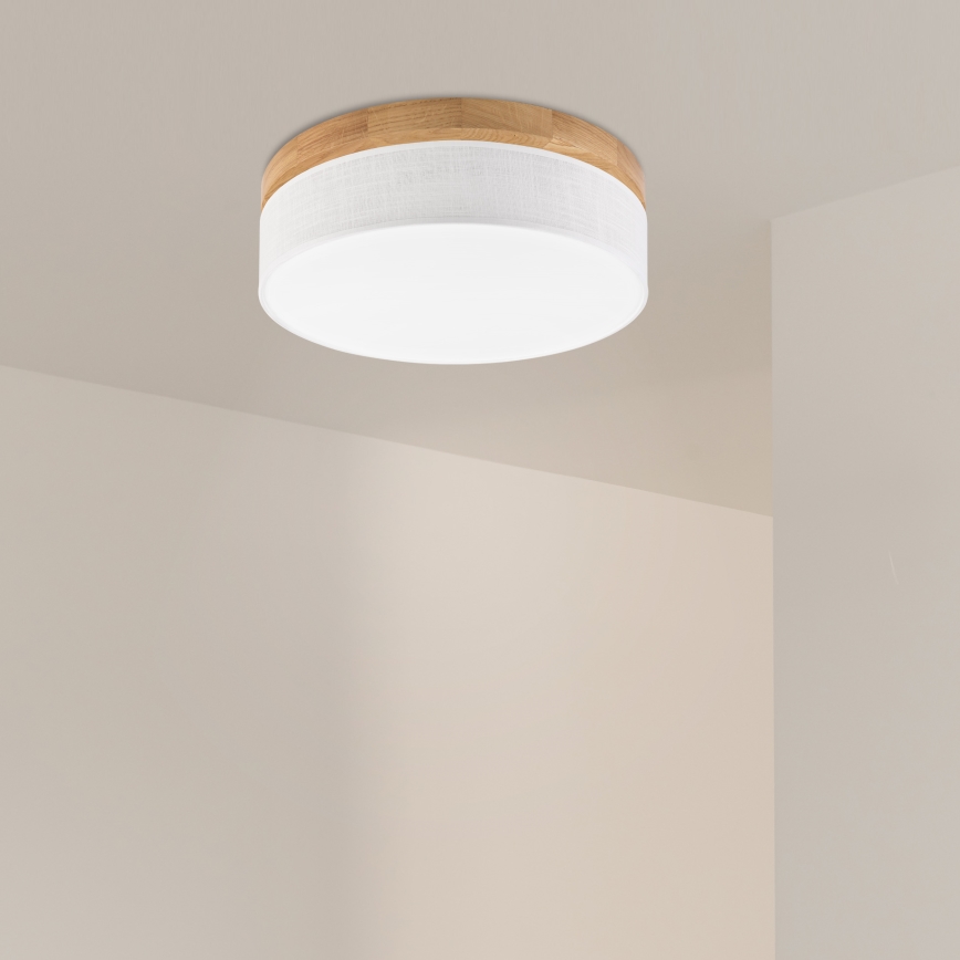 Brilagi - LED Стенно осветително тяло BELLADONNA LED/36W/230V Ø 40 см бяла/дъб
