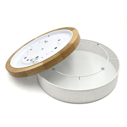 Brilagi - LED Стенно осветително тяло BELLADONNA LED/36W/230V Ø 40 см бяла/дъб