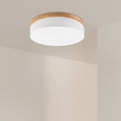 Brilagi - LED Стенно осветително тяло BELLADONNA LED/36W/230V Ø 50 см бяла/дъб