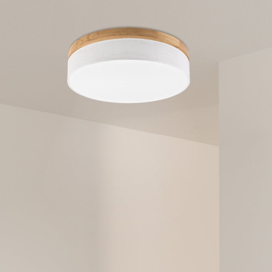 Brilagi - LED Стенно осветително тяло BELLADONNA LED/36W/230V Ø 50 см бяла/дъб