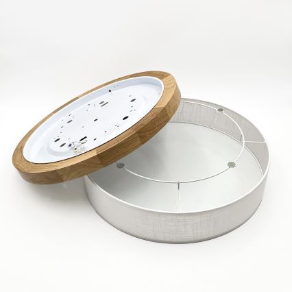 Brilagi - LED Стенно осветително тяло BELLADONNA LED/36W/230V Ø 50 см бяла/дъб