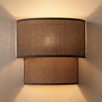 Brilagi - LED стенно осветително тяло BOHO ECO 1xE27/10W/230V кафяво