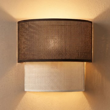 Brilagi - LED стенно осветително тяло BOHO ECO 1xE27/10W/230V кафяво/кремаво