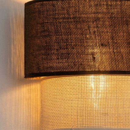 Brilagi - LED стенно осветително тяло BOHO ECO 1xE27/10W/230V кафяво/кремаво
