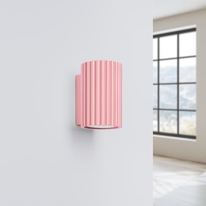 Brilagi - LED стенно осветително тяло CRESTO 1xGU10/10W/230V 10 см розово