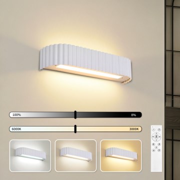 Brilagi - LED стенно осветително тяло с възможност за димиране FALCON MODERN LED/14W/230V 3000-6000K 40 cm бяло + дистанционно управление