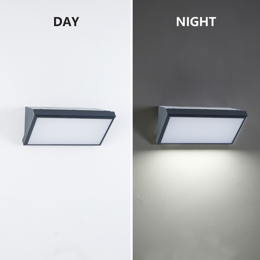 Brilagi - Димируемо LED външно стенно осветително тяло TRIANGLE 1xE27/6W/230V 2700-6500K IP65 антрацит