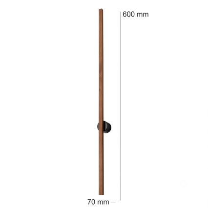 Brilagi - LED стенно осветително тяло WOODY LINE LED/7W/230V 4000K 60 cm дъб/череша