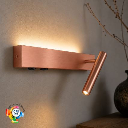 BRILAGI - LED стенен спот ARLIX LED/3W/230V + LED/7W, бронзов, CRI 90