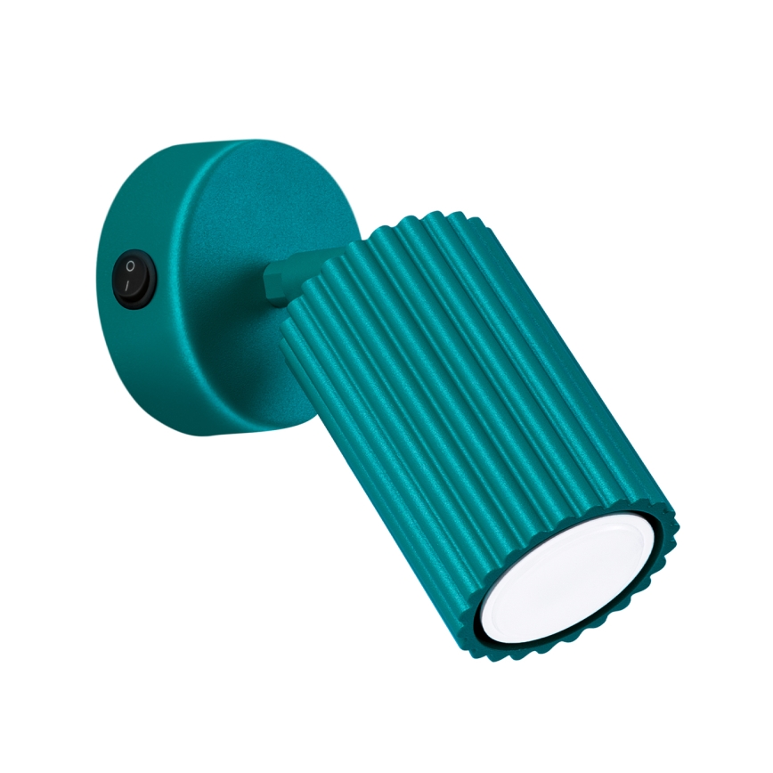 Brilagi - LED стенно точково осветително тяло CRESTO 1xGU10/10W/230V тюркоаз