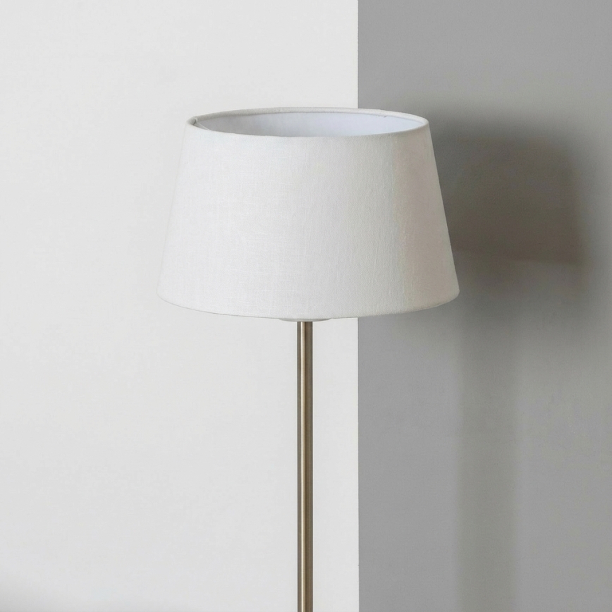 Brilagi - LED стояща лампа CERIA 1xE27/40W/230V, Ø 30 см, бяла/матов хром