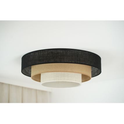 Brilagi - LED таванно осветително тяло ASPEN LUNETA LED/12W/230V Ø 60 см 3000K/4000K/6400K черно/бежово/кремаво