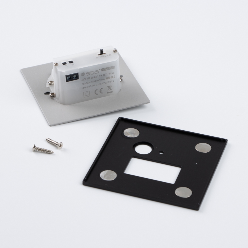 Brilagi - LED стълбищно осветително тяло с датчик за движение и сумрак JACK LED/1,5W/230V 3000/4000/6500K черно