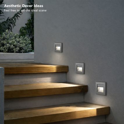 Brilagi - LED стълбищно осветително тяло STEP LIGHT LED/1,5W/230V IP44 антрацит