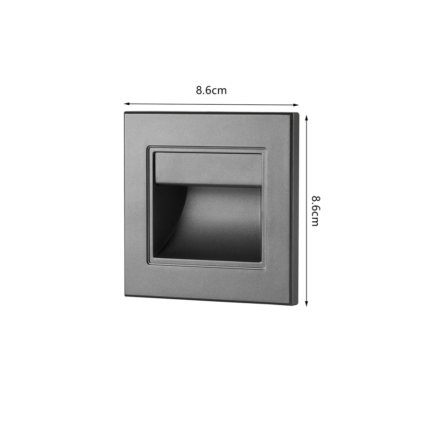 Brilagi - LED стълбищно осветително тяло STEP LIGHT LED/1,5W/230V IP44 антрацит