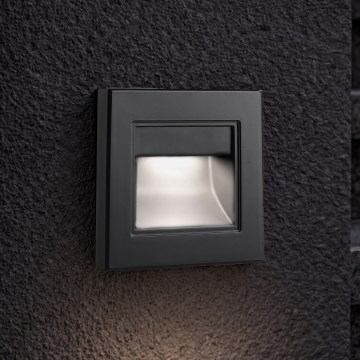 Brilagi - LED стълбищно осветително тяло STEP LIGHT LED/1,5W/230V IP44 черно