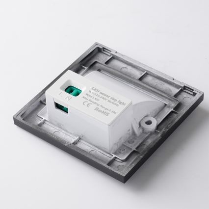 Brilagi - LED осветително тяло за стълби със сензор STEP LIGHT LED/1,5W/230V IP44 черно