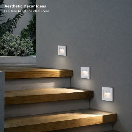 Brilagi - LED стълбищно осветително тяло със сензор STEP LIGHT LED/1,5W/230V IP44 бяло