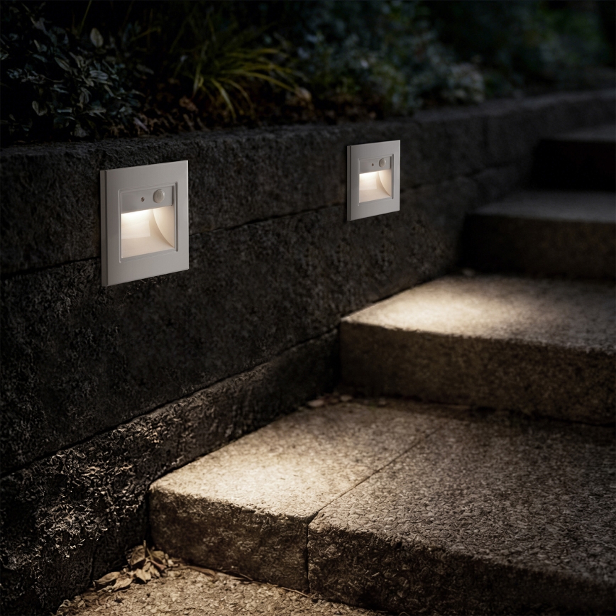 Brilagi - LED стълбищно осветително тяло със сензор STEP LIGHT LED/1,5W/230V IP44 бяло