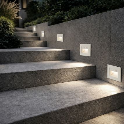 Brilagi - LED стълбищно осветително тяло със сензор STEP LIGHT LED/1,5W/230V IP44 бяло