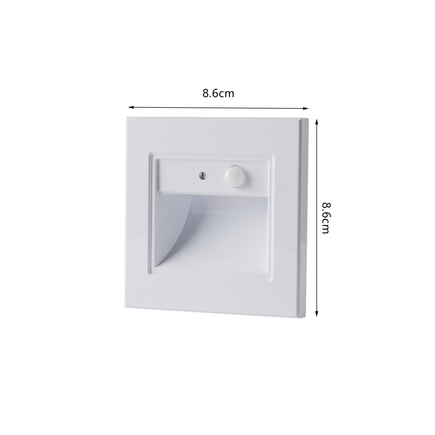 Brilagi - LED стълбищно осветително тяло със сензор STEP LIGHT LED/1,5W/230V IP44 бяло