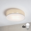 Brilagi - LED таванен осветител SIRIJA 4xE27/15W/230V Ø 60 см кремав