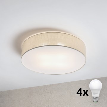 Brilagi - LED таванен осветител SIRIJA 4xE27/15W/230V Ø 60 см кремав