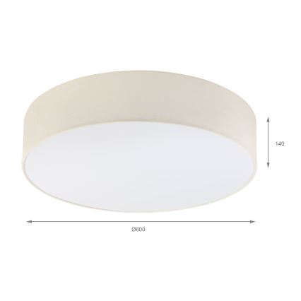 Brilagi - LED таванен осветител SIRIJA 4xE27/15W/230V Ø 60 см кремав