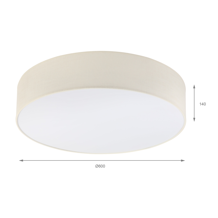 Brilagi - LED таванен осветител SIRIJA 4xE27/15W/230V Ø 60 см кремав