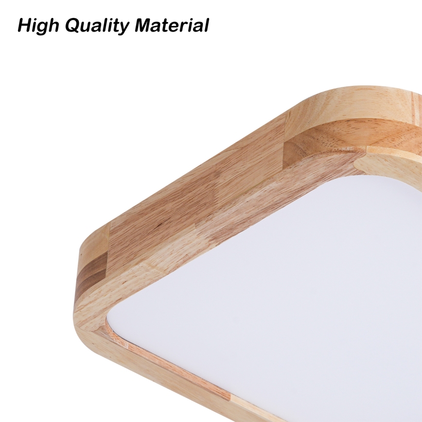 Brilagi - LED плафон WOODLINE SQUARE LED/32W/230V 3000/4000/6000K дъб 30x30 cm