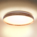 BRILAGI - LED таванен плафон ALSON LED/24W/230V Ø 29,5 см, дъб