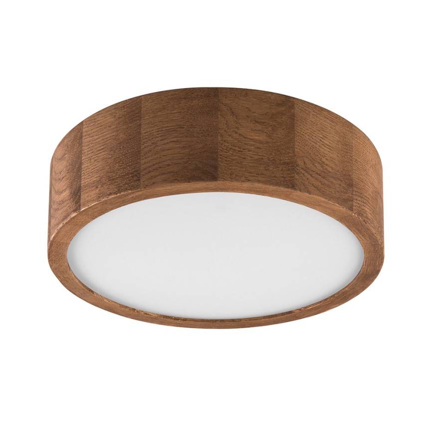 Brilagi - LED таванен плафон CARVALHO 1xE27/15W/230V дъб/череша Ø 27 см