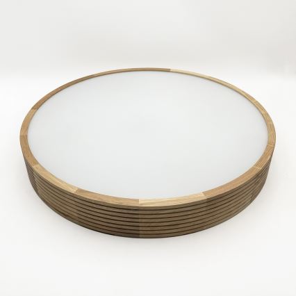 Brilagi - LED таванен плафон CARVALHO MODERN 4xE27/60W/230V дъб Ø 57,5 см