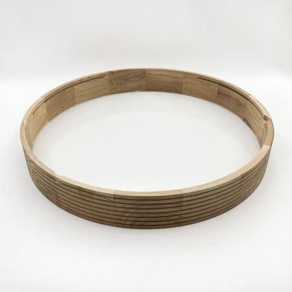 Brilagi - LED таванен плафон CARVALHO MODERN 4xE27/60W/230V дъб Ø 57,5 см